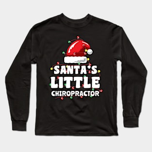 Santa's Little Chiropractor Long Sleeve T-Shirt